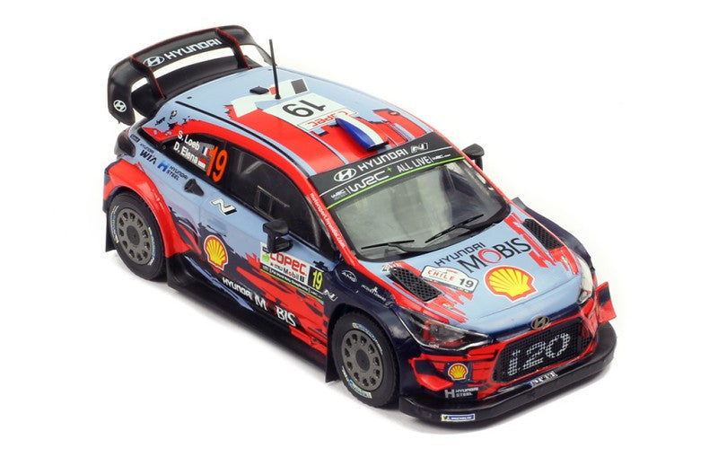 IXO 1:43 Scale Diecast Model Car - Hyundai i20 WRC No.19 WRC Rally Chile 2019