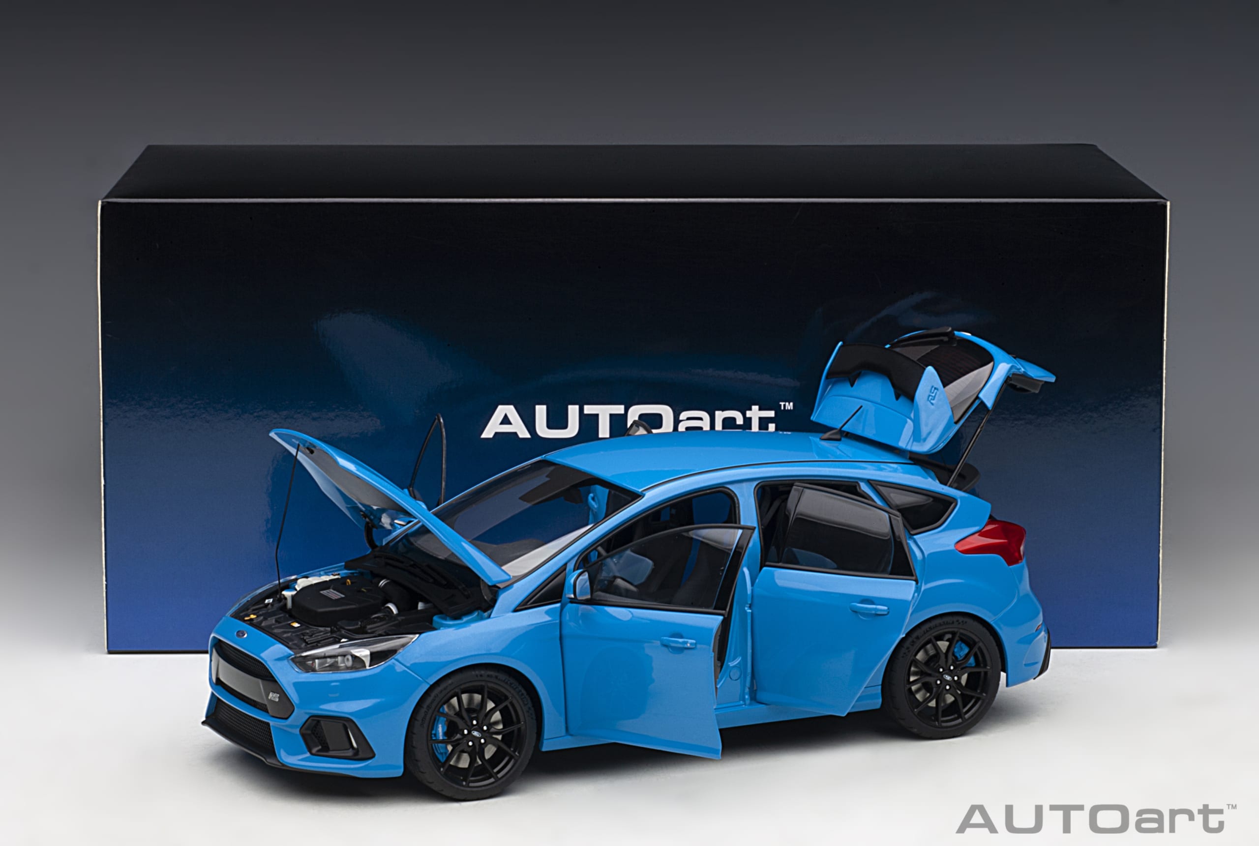 Autoart 1:18 Ford Focus RS 2016, Nitrous Blue, (full openings) 72953