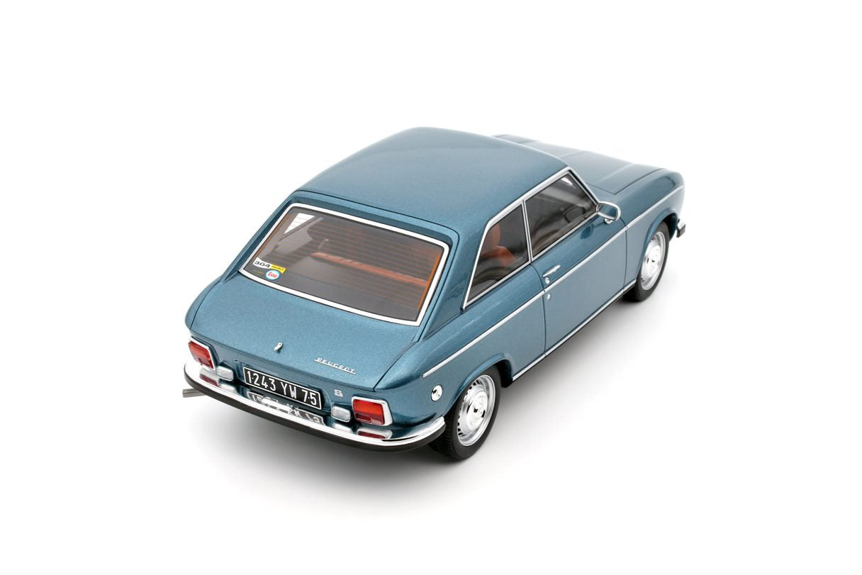 OTTO 1:18 Scale Resin Model Car - 1972 PEUGEOT 304 S COUPE, BLUE (OT449)