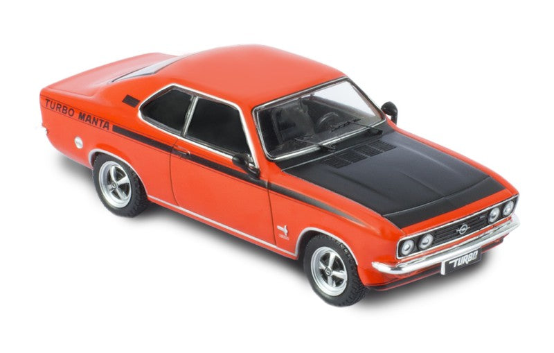 IXO Diecast Model Car - 1:43 1973 Opel Manta A Turbo in Orange