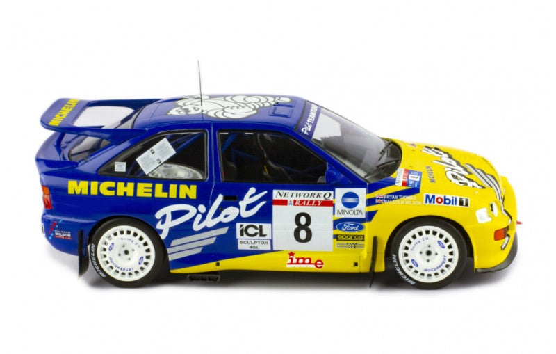 IXO 1:18 FORD ESCORT RS COSWORTH MICHELIN PILOT rally car Wilson Thomas RAC 1993
