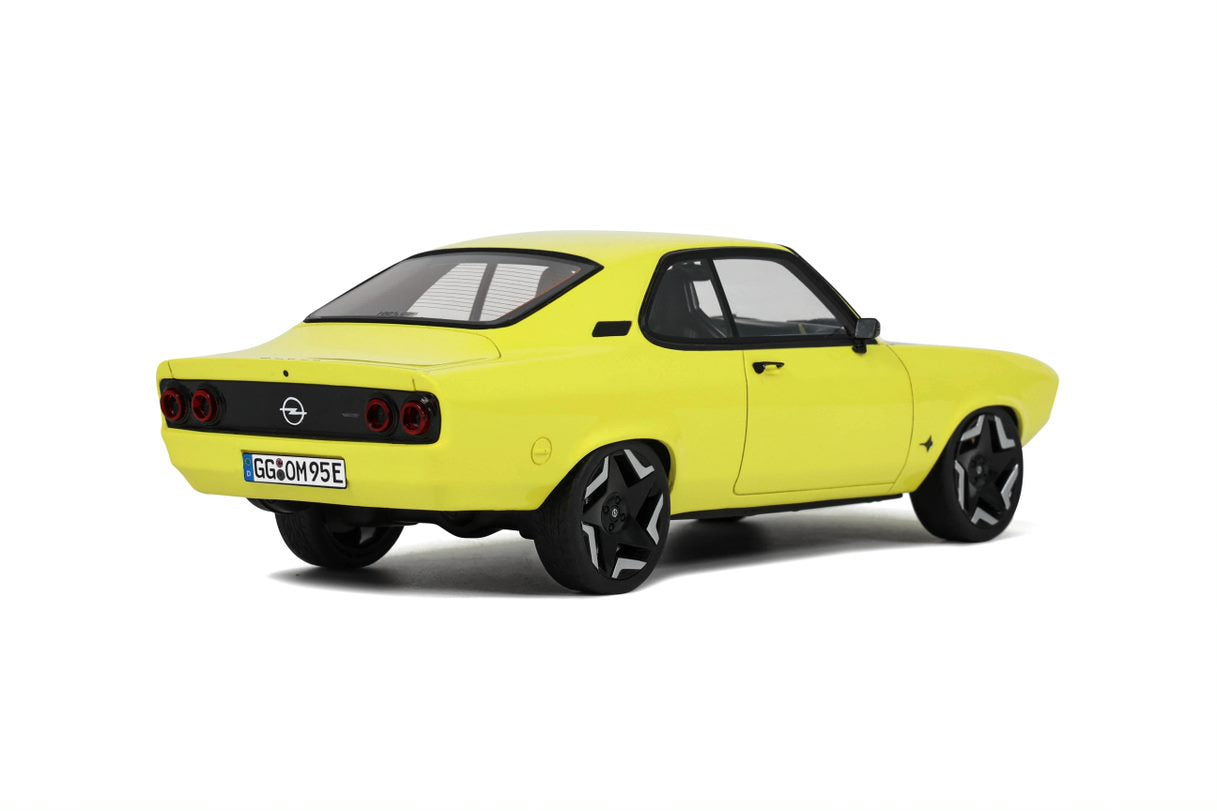 OTTO 1:18 Scale Resin Model Car - 2021 Opel Manta A Elektromod - Yellow (OT434)