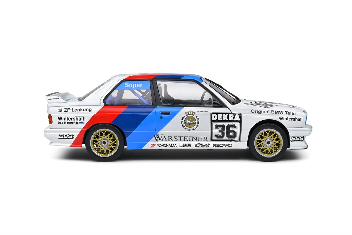 SOLIDO 1:18, 1989 BMW E30 M3 #36 Soper DTM - S1801524