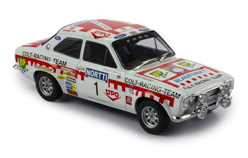 IXO 1:18 Ford Escort Mk1 RS 1600 #1 1000 Lakes Rally 1974 T.Makinen/H.Liddon