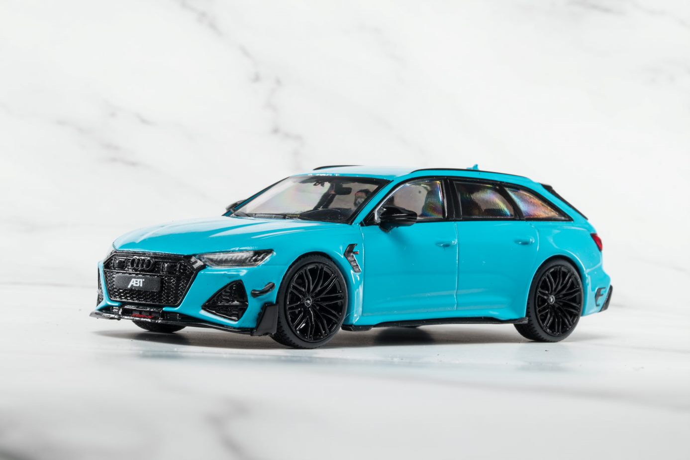 SOLIDO 1:43 Diecast Model, 2021 Audi A6 RS6-R ABT ST Estate, Blue - S4310707