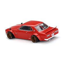 Mini Gt Kaido House 1:64 Nissan Skyline GT-R (KPGC10) Kaido Street V1, Red - KHMG175