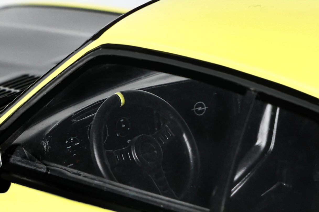 OTTO 1:18 Scale Resin Model Car - 2021 Opel Manta A Elektromod - Yellow (OT434)