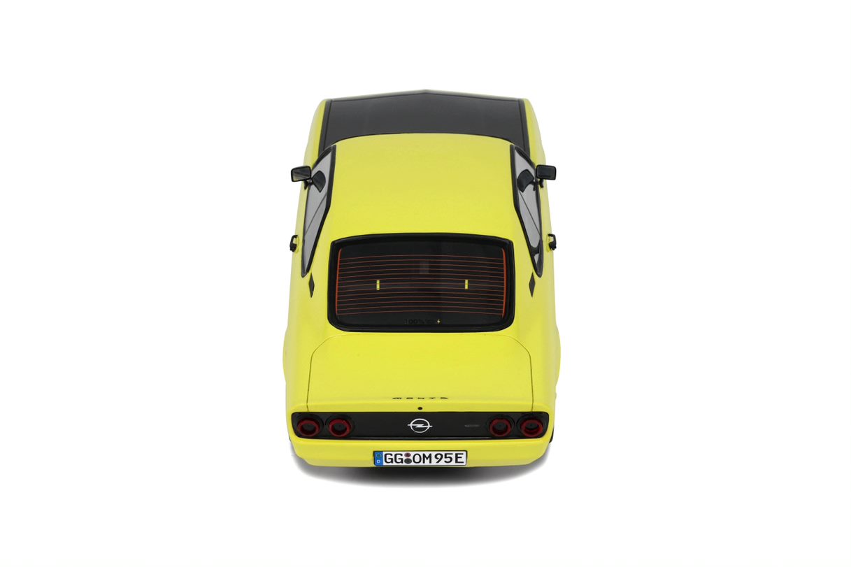 OTTO 1:18 Scale Resin Model Car - 2021 Opel Manta A Elektromod - Yellow (OT434)