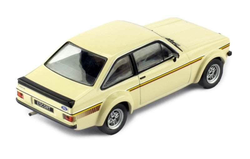 IXO 1:43 Scale Diecast Model Car - 1975 Ford Escort Mk2 RS 1800, Beige - CLC538N.22