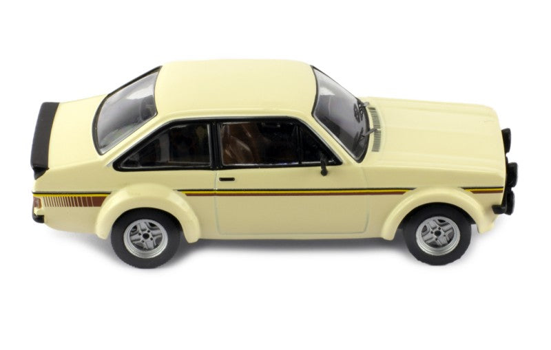 IXO 1:43 Scale Diecast Model Car - 1975 Ford Escort Mk2 RS 1800, Beige - CLC538N.22