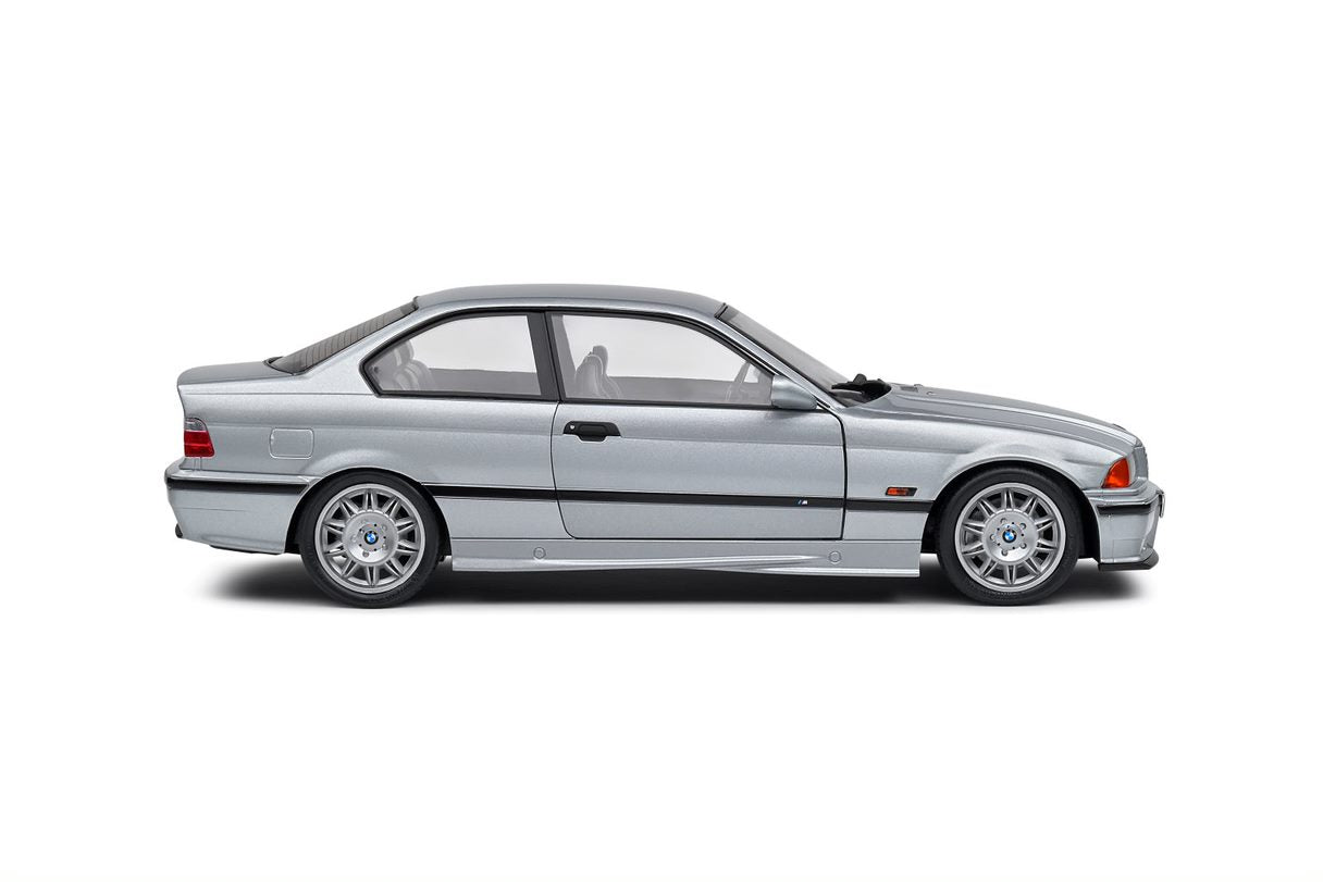SOLIDO 1:18 Scale Diecast Model, 1990 BMW E36 M3 Coupe in Silver
