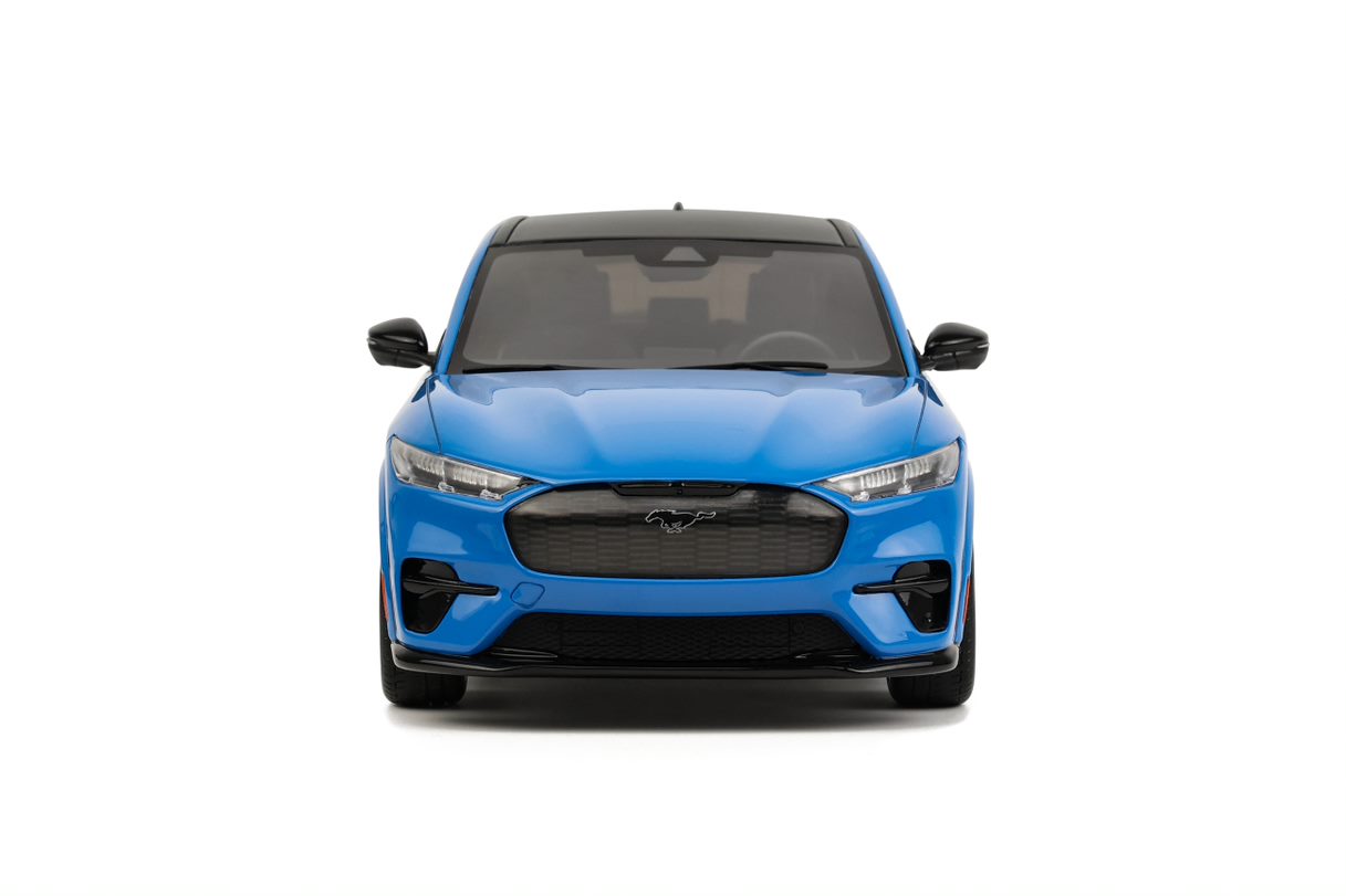 OTTO 1:18 Scale Resin Model Car - 2021 Ford Mustang Mach-E GT, Performance Grabber Blue (OT414)
