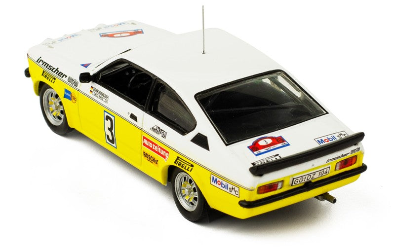 IXO 1:43 Scale Diecast Model Car - 1983 Opel Kadett Coupe GT/E Irmscher Hunsruck Rally