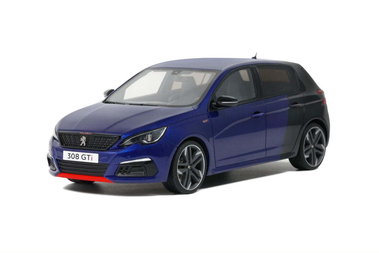 OTTO 1:18 Scale Resin Model Car - 2018 Peugeot 308 GTi, Blue - OT922