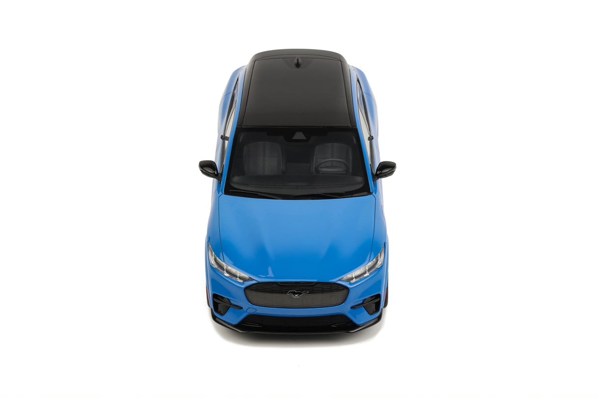 OTTO 1:18 Scale Resin Model Car - 2021 Ford Mustang Mach-E GT, Performance Grabber Blue (OT414)