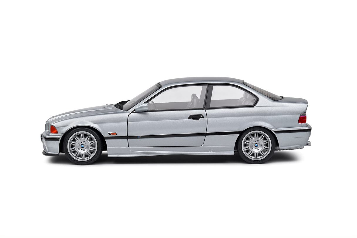 SOLIDO 1:18 Scale Diecast Model, 1990 BMW E36 M3 Coupe in Silver