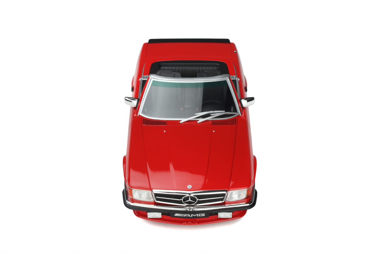 OTTO 1:18 Scale Resin Model Car - Mercedes Benz R107 500 SL AMG - Red (OT962)