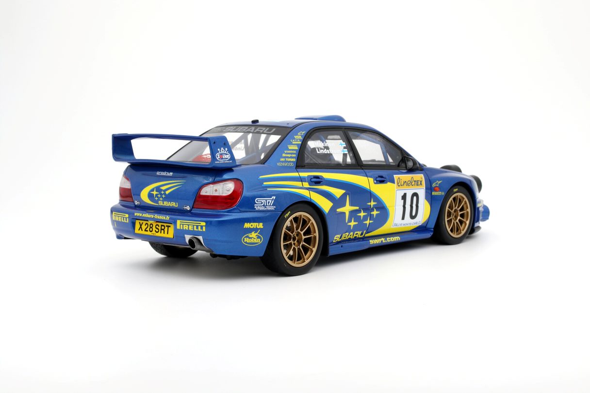 OTTO 1:18 Scale Resin Model Car - Subaru Impreza WRC #10 Makinen Rallye Monte Carlo 2002 (OT784)