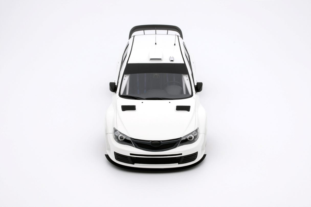 OTTO 1:18 Scale Resin Model Car - 2008 Subaru Impreza with Customised Parts, White - OT1037