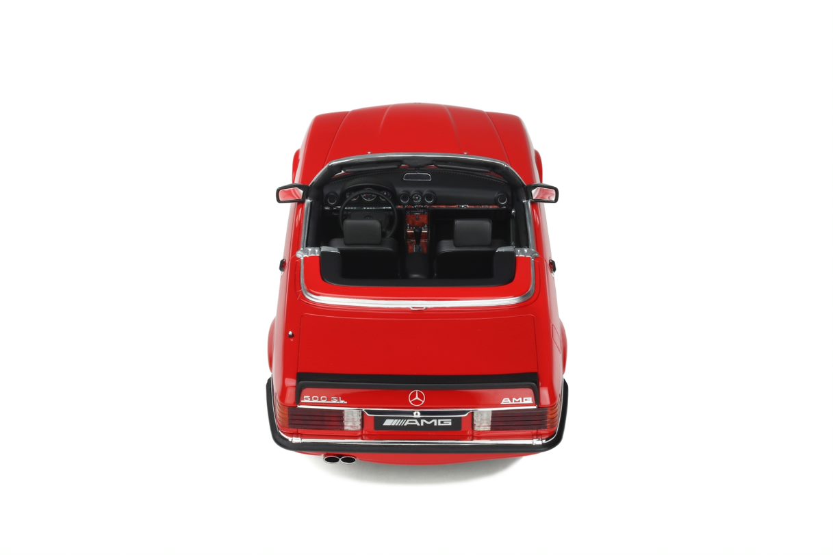 OTTO 1:18 Scale Resin Model Car - Mercedes Benz R107 500 SL AMG - Red (OT962)