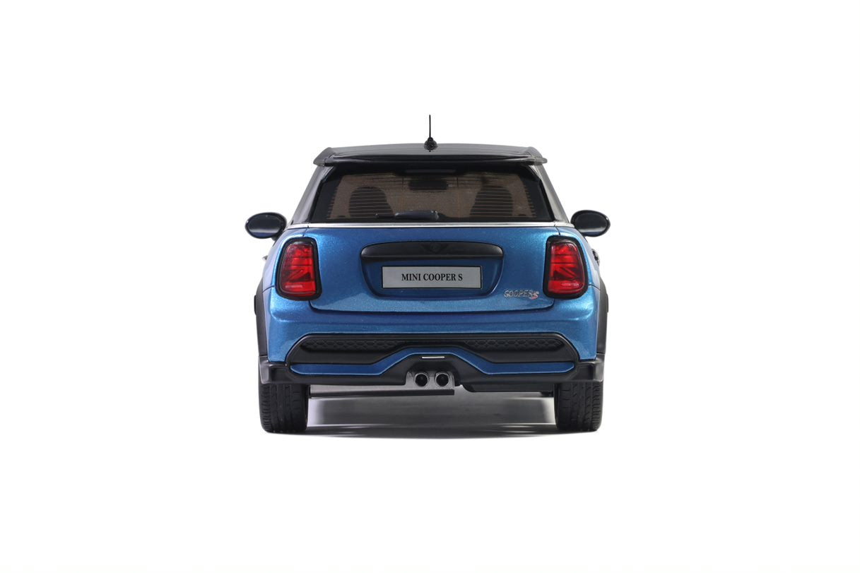 OTTO 1:18 Scale Resin Model Car - 2021 Mini Cooper S, Blue - OT982