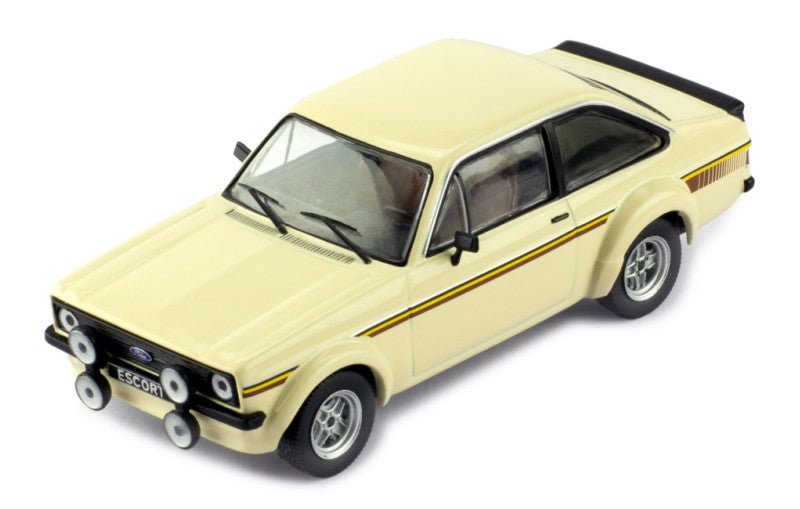 IXO 1:43 Scale Diecast Model Car - 1975 Ford Escort Mk2 RS 1800, Beige - CLC538N.22