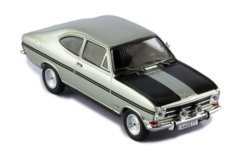 IXO 1:43 Scale Diecast Model Car - 1966 Opel Kadett B Coupe Rallye - SILVER