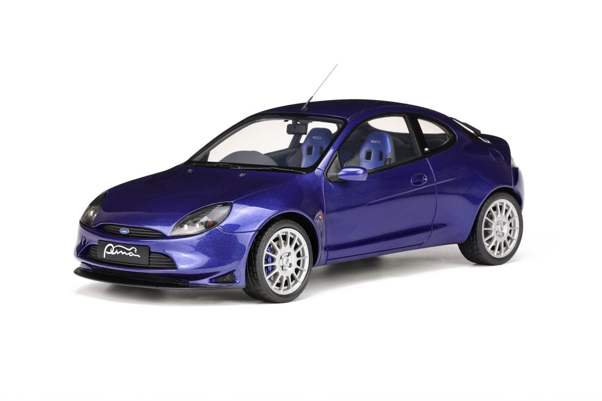 OTTO 1:18 Scale Resin Model Car - 1999 Ford Puma Racing, Imperial Blue (OT428)
