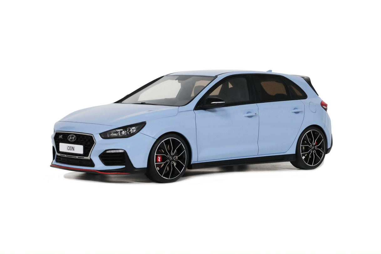 OTTO 1:18 Scale Resin Model Car - 2017 Hyundai i30 N, Blue - OT425