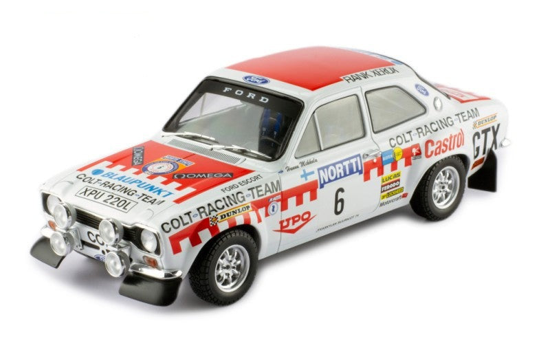 IXO 1:18 Ford Escort MK I RS 1600 #6 1000 Lakes Rally 1974 H.Mikkola/J.Davenport