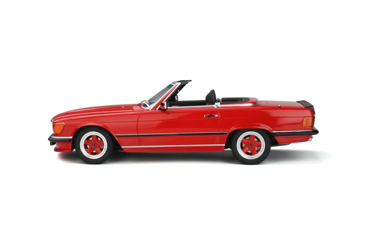 OTTO 1:18 Scale Resin Model Car - Mercedes Benz R107 500 SL AMG - Red (OT962)