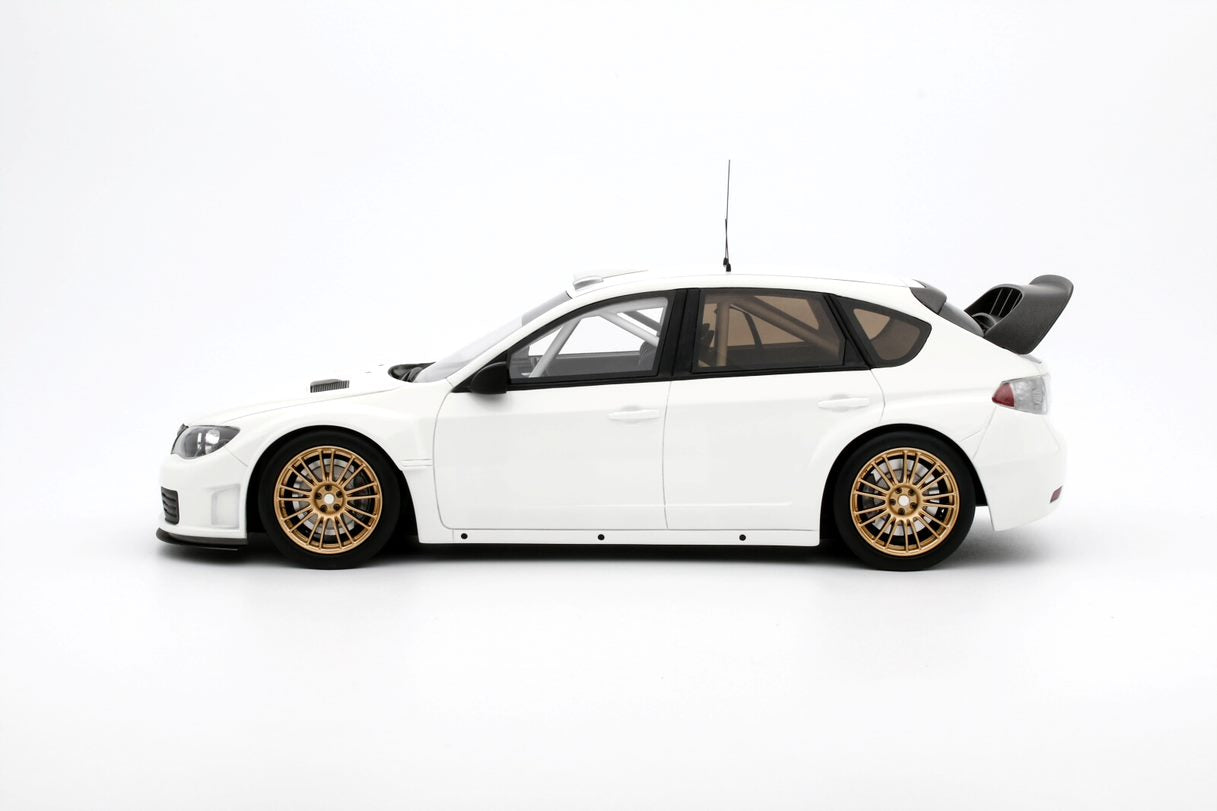 OTTO 1:18 Scale Resin Model Car - 2008 Subaru Impreza with Customised Parts, White - OT1037