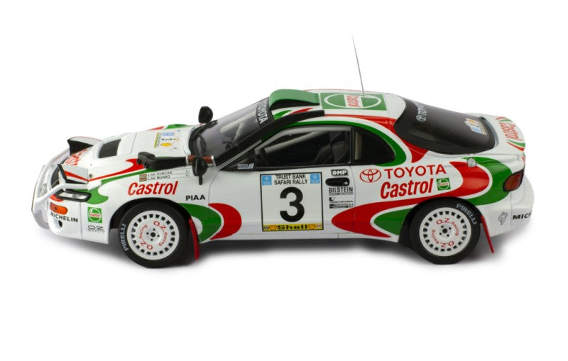 IXO 1:18 1982 Toyota Celica Turbo 4WD (ST185) #3, I Duncan/I Munro - Safari Rally