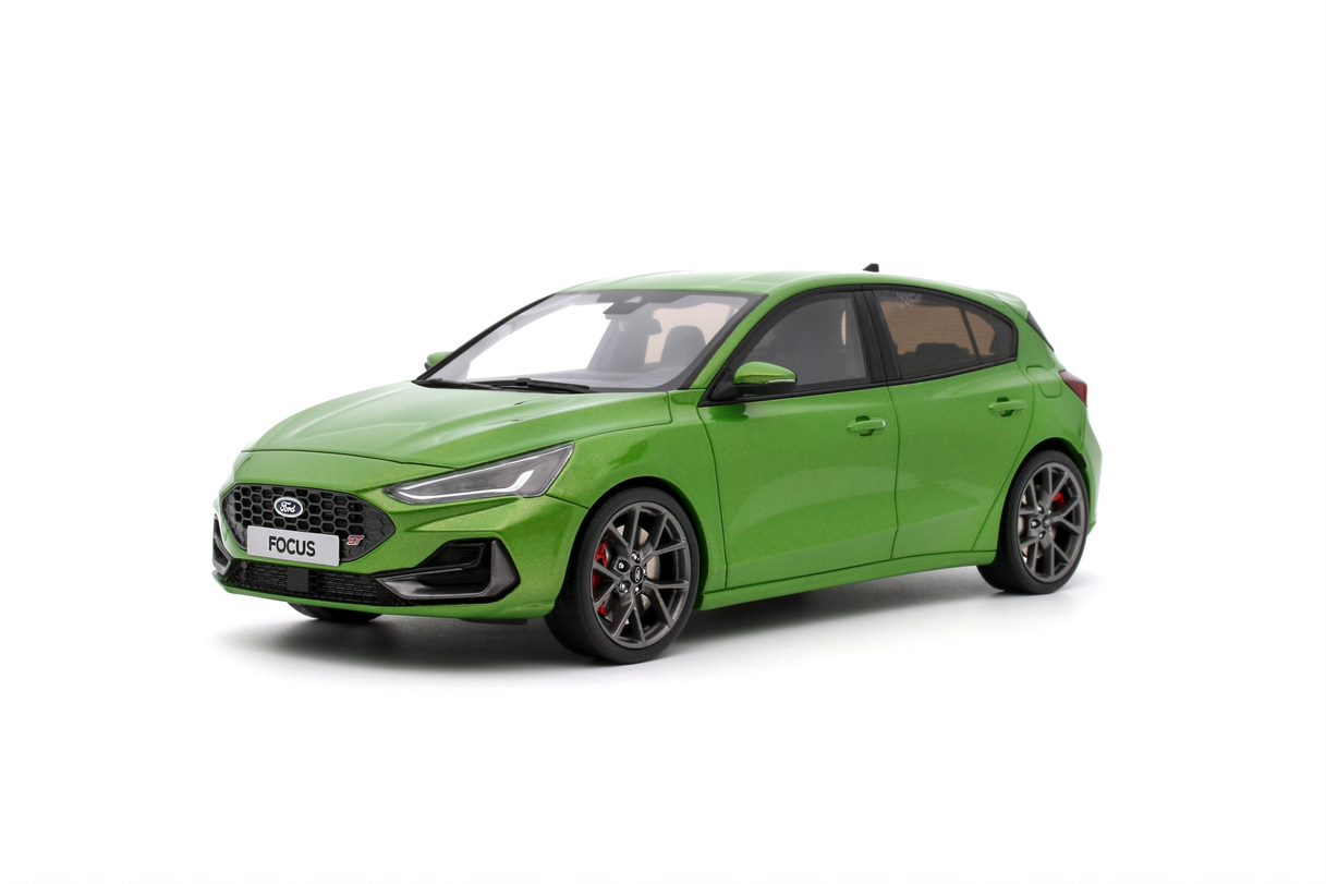 OTTO 1:18 Scale Resin Model Car - 2022 Ford Focus ST MK5 Phase 2 - Green (OT450)