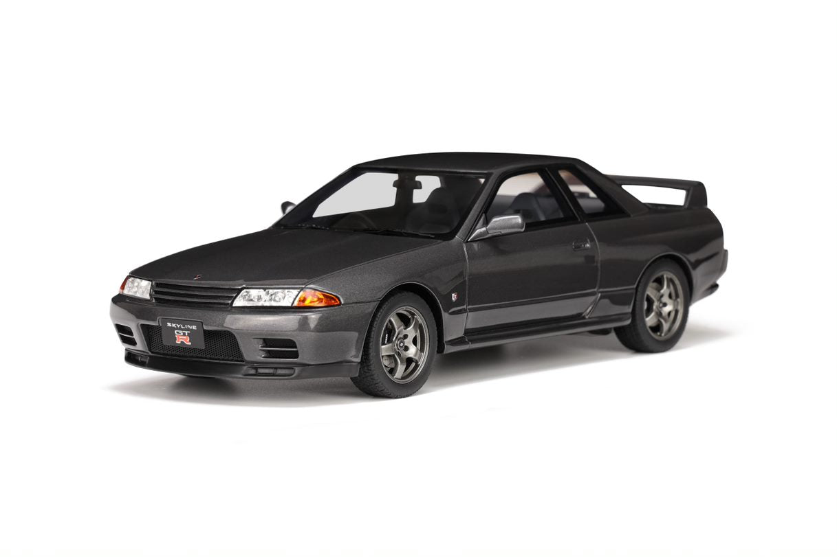 OTTO 1:18 Scale Resin Model Car - Nissan Skyline GT (R32) - Metallic Grey (OT411)