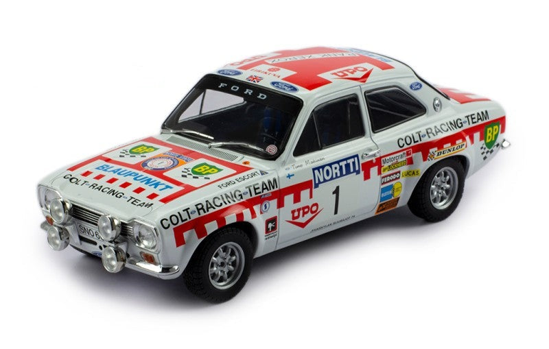 IXO 1:18 Ford Escort Mk1 RS 1600 #1 1000 Lakes Rally 1974 T.Makinen/H.Liddon