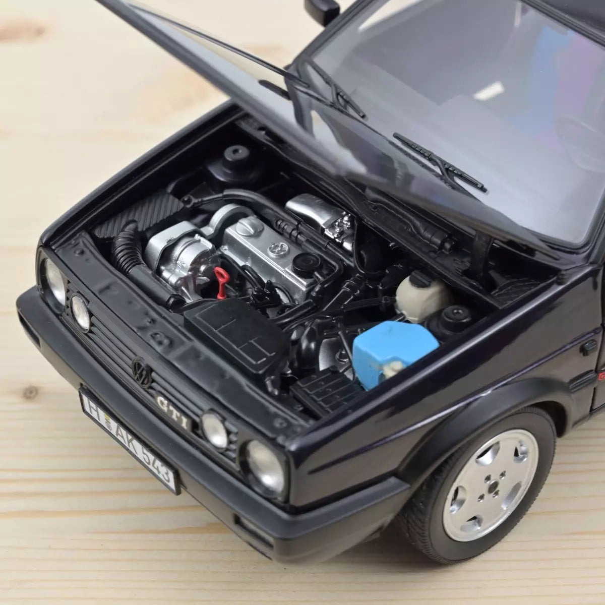 Norev 1:18 Scale Diecast Model Car - 1991 VW Volkswagen Golf Fire & Ice, Metallic Purple