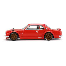 Mini Gt Kaido House 1:64 Nissan Skyline GT-R (KPGC10) Kaido Street V1, Red - KHMG175