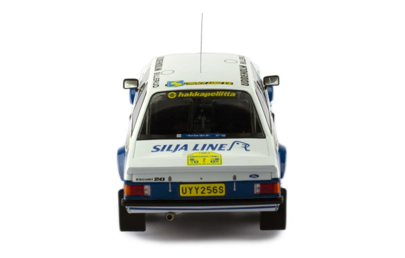 IXO 1:18 Ford Escort MK 2 RS 1800 #2 Rallye Sweden 1982 A.Vatanen/T.Harryman
