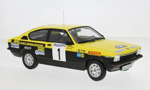 MCG 1:18 Diecast - Opel Kadett C Coupe GT/E, Westfalen-Lippe Rallye, 1977, #1, W.Röhrl/C.Geistdörfer - MCG18651R