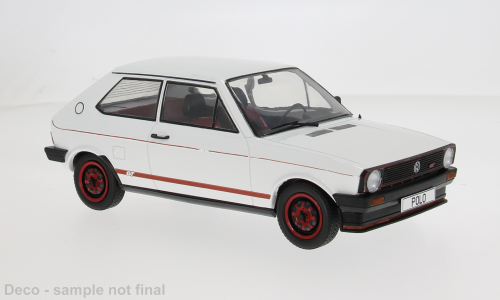 MCG 1:18 Scale Diecast Model Car - 1979 VW Polo I GT, White - MCG18835