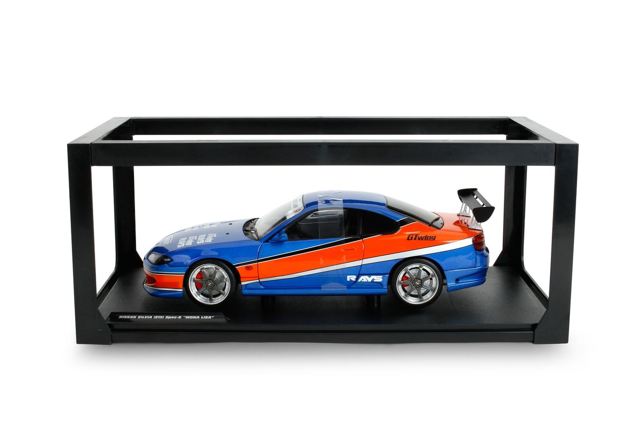 Jada Diecast - 1:18 Sean's NISSAN SILVIA (S15) SPEC-S MONA LISA 1999 - FAST & FURIOUS III TOKYO DRIFT - BLUE/ORANGE - 37772