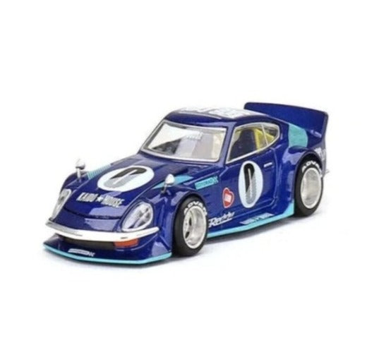 Mini GT 1:64 Scale Kaido House Datsun Fairlady Z S30Z Wide Spec Blue KHMG024