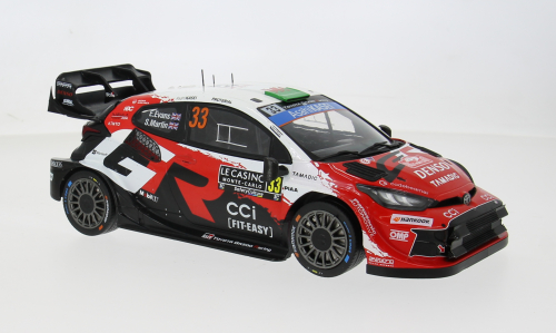 IXO 1:18 Diecast Model Car - Toyota GR Yaris Rally1, Rallye Monte Carlo, 2026, #33, E.Evans/S.Martin - IXO18RMC269B.22
