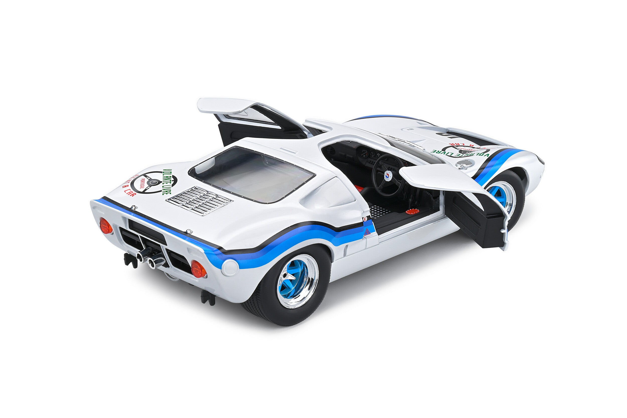 SOLIDO 1:18 Scale Diecast Model Car - 1973 Ford GT40 Mk1 - Agola Championship