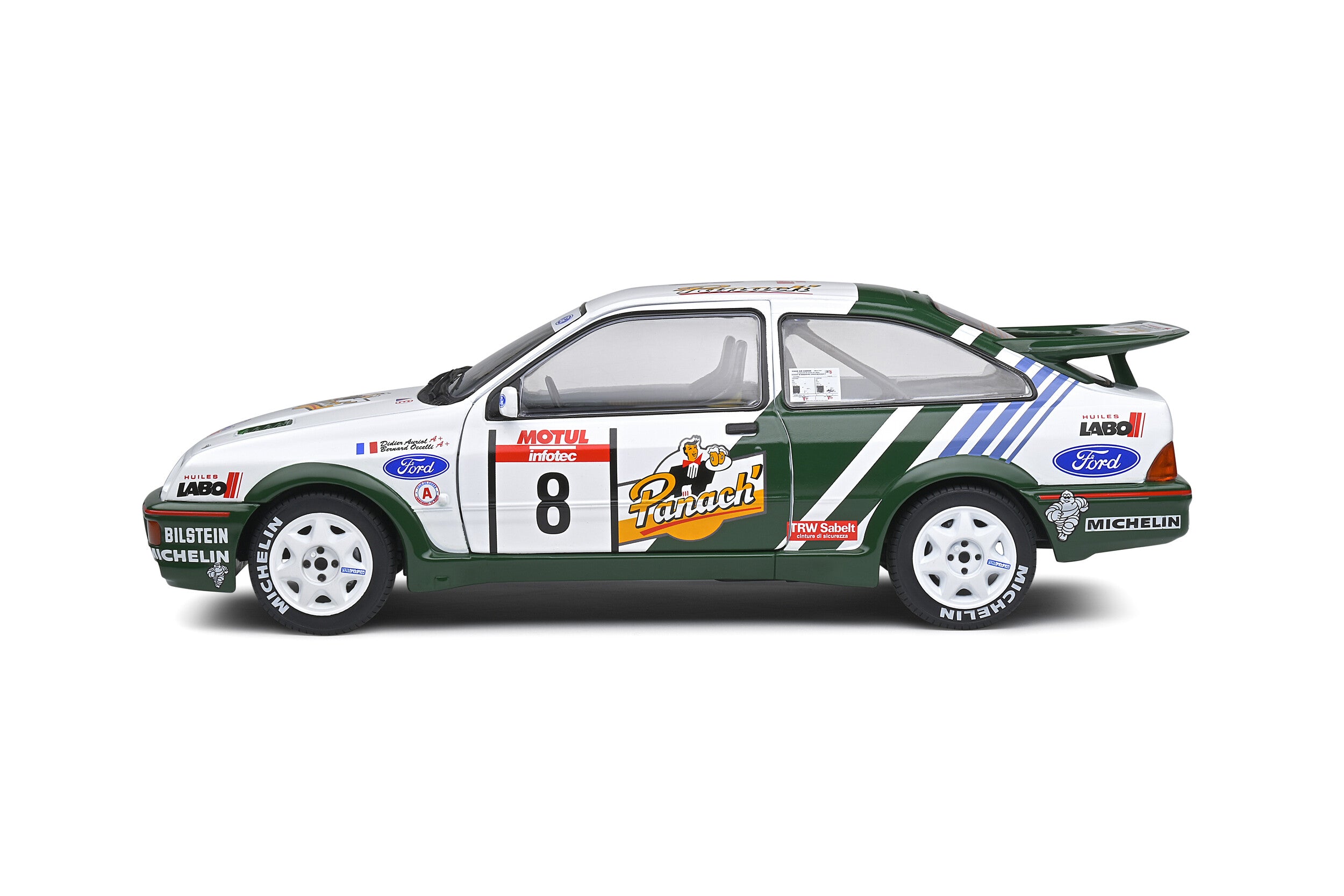 SOLIDO 1:18 Scale Diecast Model, FORD SIERRA RS COSWORTH Tour De Corse #8 1988