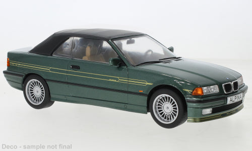 MCG 1:18 Scale Diecast Model, 1996 BMW E36 Alpina B3 3.2 Convertible, Metallic Green