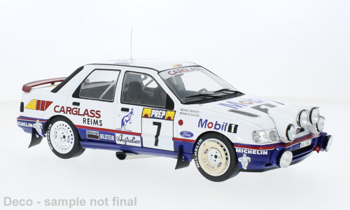 MCG 1:18 Diecast - Ford Sierra Cosworth 4x4, No.7, Mobil 1, Rallye WM, Rallye Monte Carlo, F.Delecour/D.Grataloup, 1992 - MCG18356R