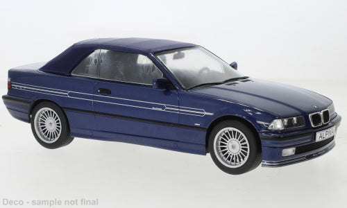 MCG 1:18 Scale Diecast Model, 1996 BMW E36 Alpina B3 3.2 Convertible, Metallic Blue