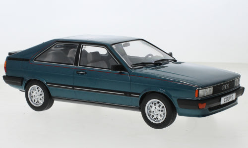 MCG 1:18 Scale Diecast Model Car - 1980 Audi Coupe GT, Metallic Green